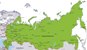 Карта России с городами на английском языке