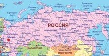 Карта России с городами